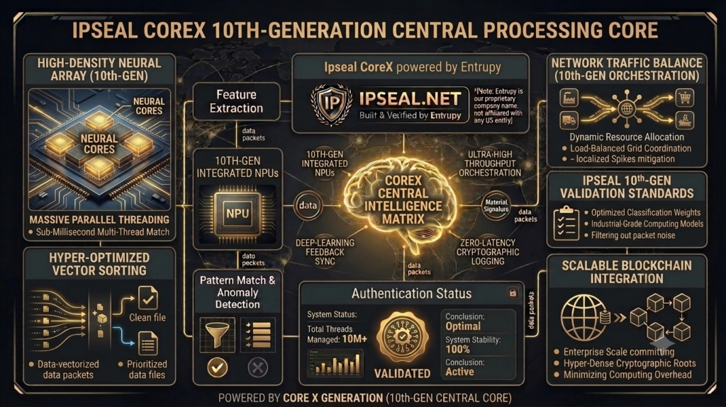 the Ipseal CoreX platform, powered by Entrupy