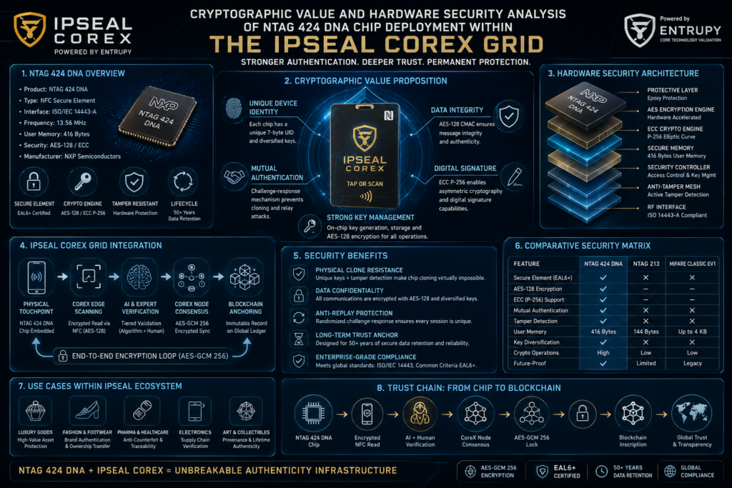 the Ipseal CoreX platform, powered by Entrupy