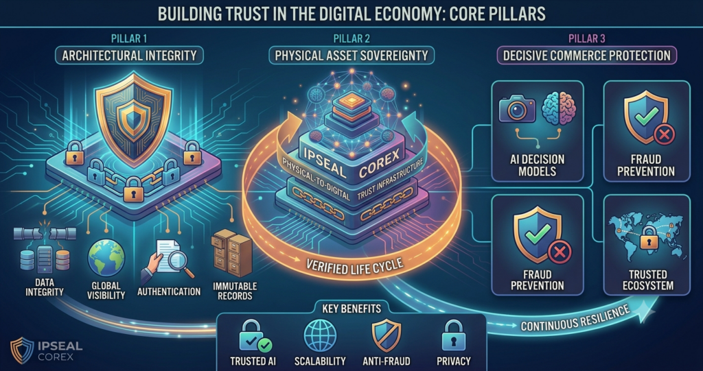 the Ipseal CoreX platform, powered by Entrupy, delivers the definitive trust engine for global commerce.